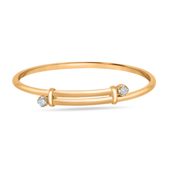 Mamma Mia 14 KT Yellow Gold Glow of Love  Bangle for Kids 2