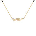18KT Yellow Gold18KT Yellow Mangalsutra - Clashing Waves of Love 