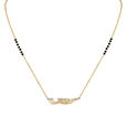 18KT Yellow Gold18KT Yellow Mangalsutra - Clashing Waves of Love 2