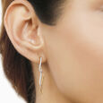 18 KT Golden Vineyard Drop Earrings,,hi-res 