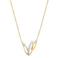 18KT Yellow Gold Verdant Majesty Diamond Necklace 2