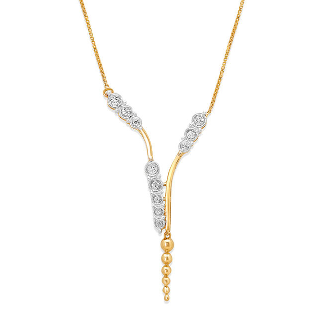 18 Kt Yellow Gold Forest Canopy Diamond Necklace,,hi-res 2