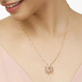 18 KT Yellow Gold Fluttering Leaves Diamond Pendant,,hi-res 