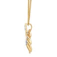 18 KT Yellow Gold Fluttering Leaves Diamond Pendant,,hi-res 4