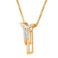 18 KT Yellow Gold Branching Beauty Diamond Pendant,,hi-res 3