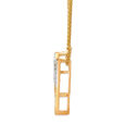 18 KT Yellow Gold Branching Beauty Diamond Pendant,,hi-res 5