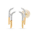 18 Kt Yellow Gold Radiant Arboreal Beauty Stud Earrings,,hi-res 3