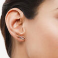 18 Kt Yellow Gold Radiant Arboreal Beauty Stud Earrings,,hi-res 4