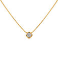 14KT Yellow Gold Geometric Pendant with Chain 