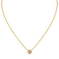 14KT Yellow Gold Geometric Pendant with Chain 2