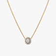 Enchanting Flower Diamond Pendant with Chain 