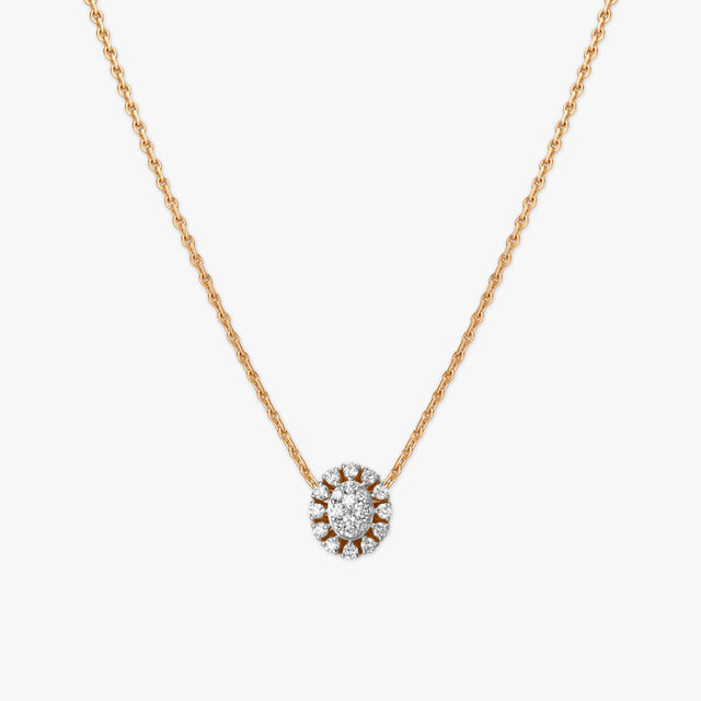 Enchanting Flower Diamond Pendant with Chain 