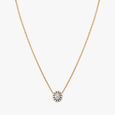 Enchanting Flower Diamond Pendant with Chain 2
