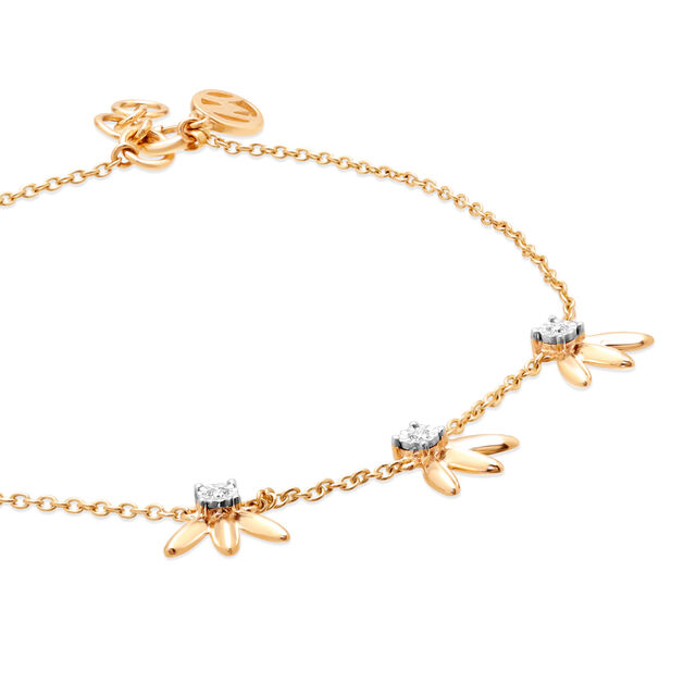 18 KT Yellow Gold Timeless Floral Bracelet 4