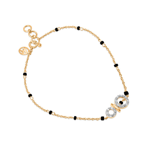 18 KT Splendid Diamond Mangalsutra Bracelet 
