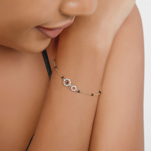18 KT Splendid Diamond Mangalsutra Bracelet 3