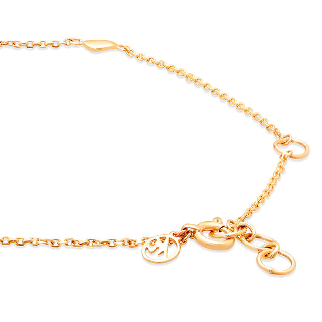 18 KT Yellow Gold Romantic Drops Pink Sapphire and Diamond Bracelet 5