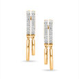18 KT yellow Gold Firework Diamond Drop Earrings,,hi-res 