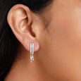 18 KT yellow Gold Firework Diamond Drop Earrings,,hi-res 3