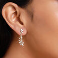 18 KT Yellow Gold Nature Inspired drop Earrings,,hi-res 3
