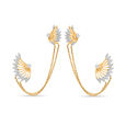 18 KT Yellow Gold Charmed Ear Cuffs,,hi-res 