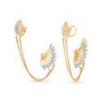 18 KT Yellow Gold Charmed Ear Cuffs,,hi-res 2