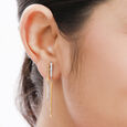 18 KT Yellow Gold Abstract Chic Drop Earrings,,hi-res 3