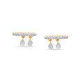 18 KT Yellow Gold Two to Tango Diamond Drop Earrings,,hi-res 