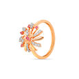 18KT Rose Gold Petite Floral Ring 