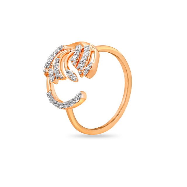 18KT Rose Gold Dainty Elegance Ring 
