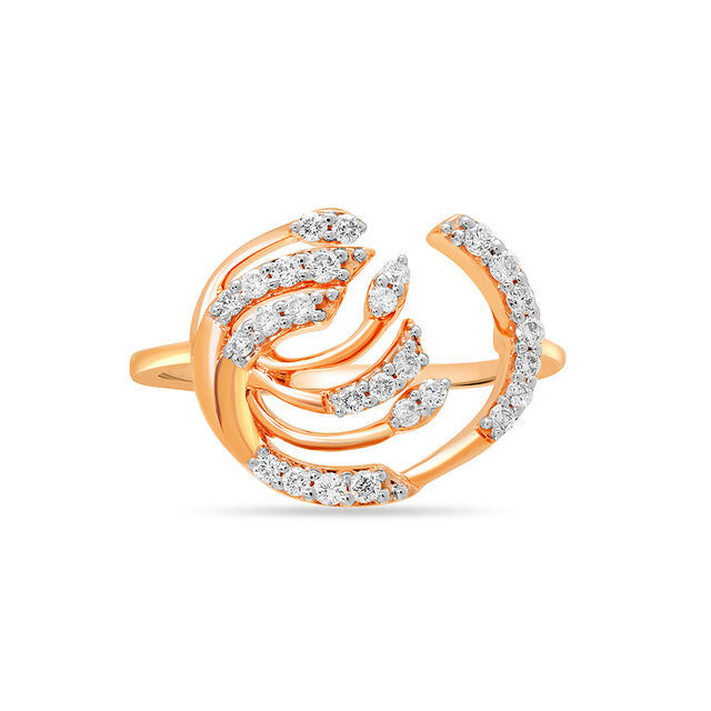 18KT Rose Gold Dainty Elegance Ring 2