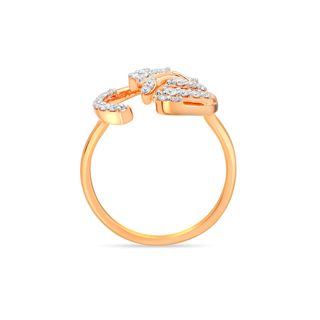 18KT Rose Gold Dainty Elegance Ring 4
