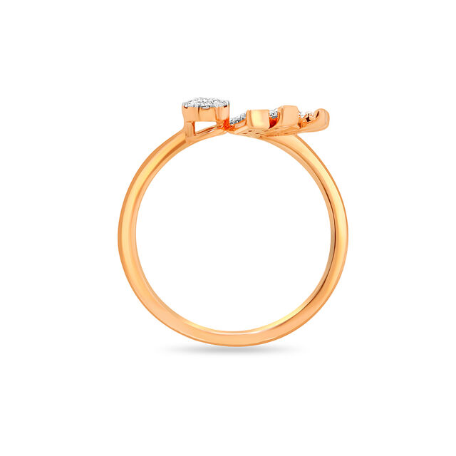 18 KT Rose Gold Lovely Floral Ring 4