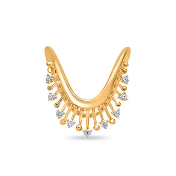 18 KT Yellow Gold Diamond Wing Ring