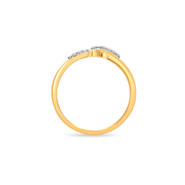 18KT Yellow Gold Unique Relationships Diamond Ring 4