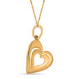 18 KT Yellow Gold Mini Heart Pendant,,hi-res 2