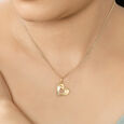 18 KT Yellow Gold Mini Heart Pendant,,hi-res 3