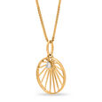 18 KTYellow Gold Interlocking Pendant 2