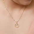 18 KTYellow Gold Interlocking Pendant 3
