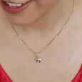 18KT Yellow Gold Elephant Diamond Pendant 3