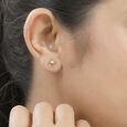 18KT Yellow Gold Chakra Inspired Diamond Stud Earrings 3