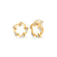 18 KT Yellow Gold Sphere Diamond Stud Earrings,,hi-res 2