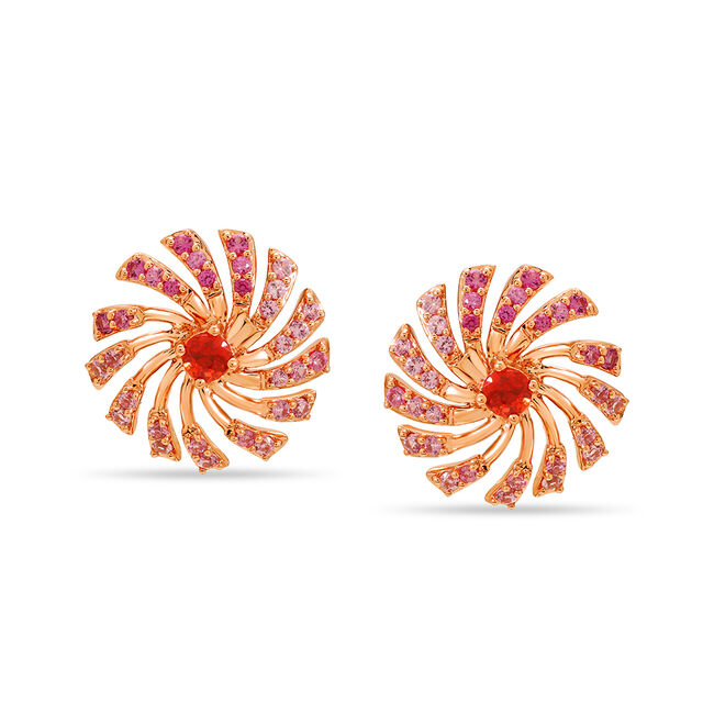 Spiral Sunburst Earrings - Multi Color Spiral Sunburst Earrings - Multi Color