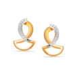 18 KT Yellow Gold Diya Diamond Stud Earrings,,hi-res 