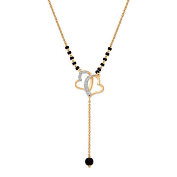 18 KT Enticing Diamond Mangalsutra
