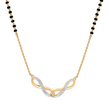14KT Hypnotizing Diamond Mangalsutra