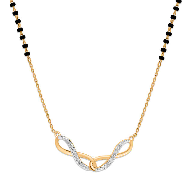 14KT Hypnotizing Diamond Mangalsutra 