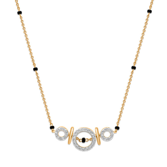 18 KT Beautiful Diamond Mangalsutra 