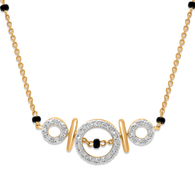 18 KT Beautiful Diamond Mangalsutra 2