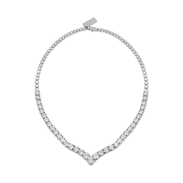Elegant Gold and Cubic Zirconia Neckwear,,hi-res 